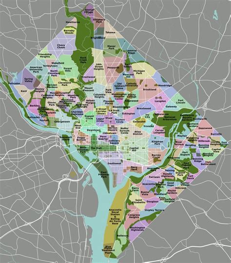Map of Washington DC Area